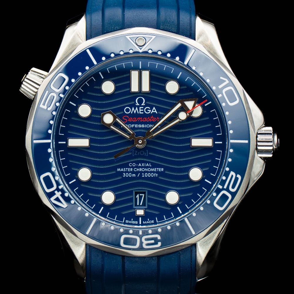2022 Omega Seamaster Diver 300M 210.32.42.20.03.001 Blue Full Set
